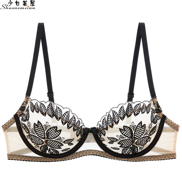 shaonvmeiwu europe and the united states ultra-thin bra mesh embroidery underwear women perspective transparent temptation, Red;black
shaonvmeiwu europe and the united states ultra-thin bra mesh embroidery underwear women perspective transparent temptation, Red;black