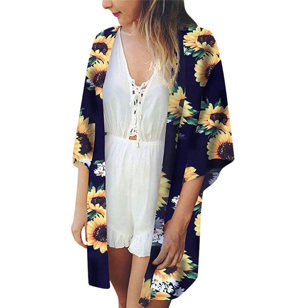 women's windbreaker beach print sunflower swimwear cardigan swimsuit bikini cover up plus size abrigo mujer dropship l#12, Tan;black
women's windbreaker beach print sunflower swimwear cardigan swimsuit bikini cover up plus size abrigo mujer dropship l#12, Tan;black