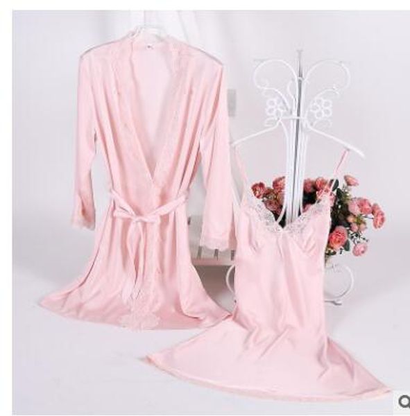 1931 women lace silk satin kimono bathrobe nightgown robe sets half sleeve lingerie pajamas sleepwear lounge female nightwe, Black;red
1931 women lace silk satin kimono bathrobe nightgown robe sets half sleeve lingerie pajamas sleepwear lounge female nightwe, Black;red