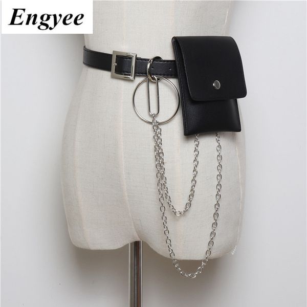 engyee mini punk belt bag women waist pack leather pouch transparent fanny pack chain waist bag black hip bags drop shipping
engyee mini punk belt bag women waist pack leather pouch transparent fanny pack chain waist bag black hip bags drop shipping