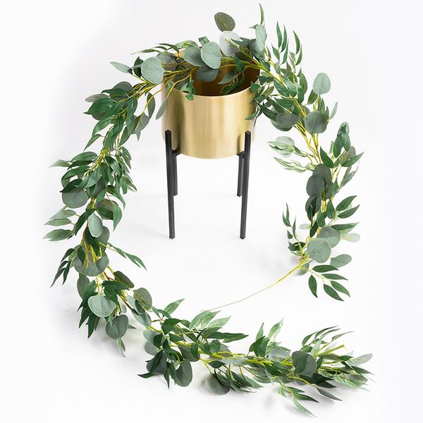 2 meters artificial fake eucalyptus willow green plant wedding diy decorative flower plant leaf simulation rattan home decoratio
2 meters artificial fake eucalyptus willow green plant wedding diy decorative flower plant leaf simulation rattan home decoratio