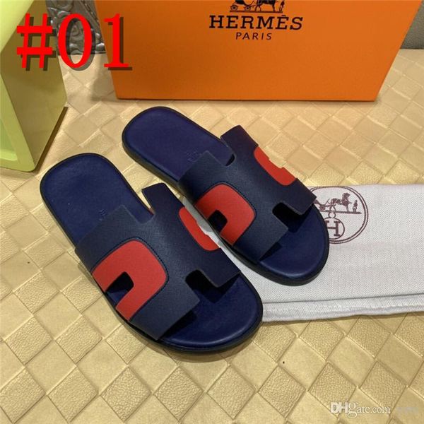 20fw casual leather slippers men summer shoes fashion outdoor beach sandals men's shoes luxury brand loafers sandles con19, Blue;gray
20fw casual leather slippers men summer shoes fashion outdoor beach sandals men's shoes luxury brand loafers sandles con19, Blue;gray