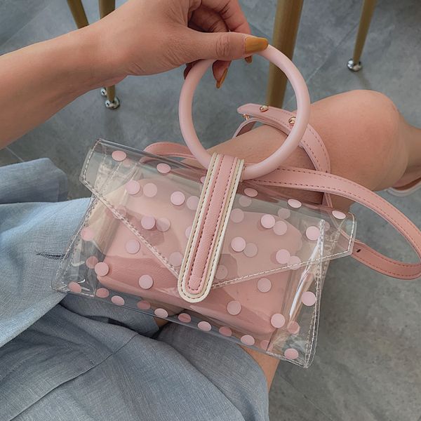 transparent jelly tote bag sweet girl travel bag 2019 summer new quality pvc women's designer handbag dot shoulder messenger
transparent jelly tote bag sweet girl travel bag 2019 summer new quality pvc women's designer handbag dot shoulder messenger
