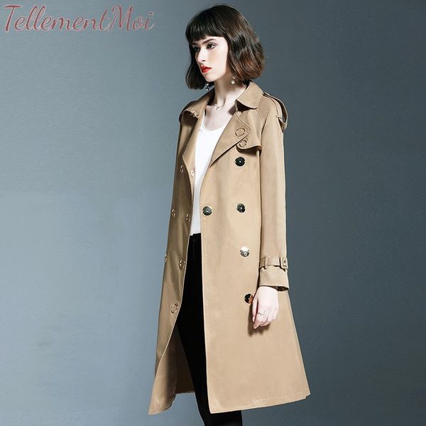 trench coat women's casual solid double breasted long coat sashes office chic slim vintage long 2019 new autumn, Tan;black
trench coat women's casual solid double breasted long coat sashes office chic slim vintage long 2019 new autumn, Tan;black
