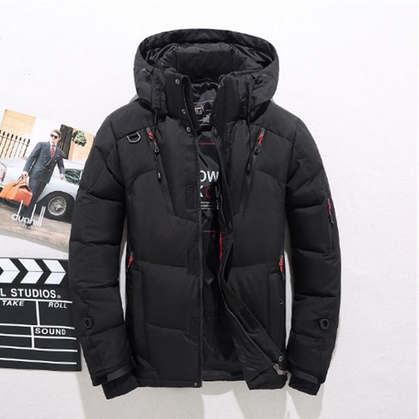2018 new men's white duck thick down jackets winter warmed detachable hooded parka men coats casual padded brand clothing, Black
2018 new men's white duck thick down jackets winter warmed detachable hooded parka men coats casual padded brand clothing, Black