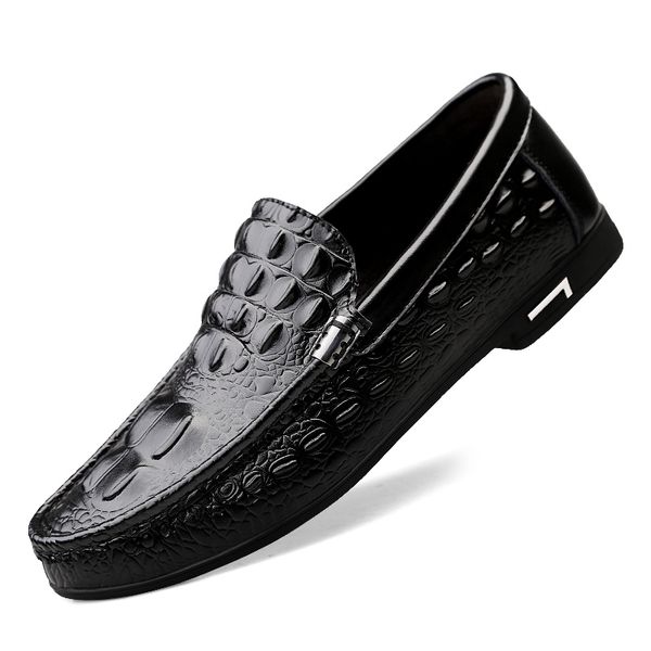 genuine leather mens shoes breathable deodorant leather shoes lightweight original male loafers classic, Black
genuine leather mens shoes breathable deodorant leather shoes lightweight original male loafers classic, Black