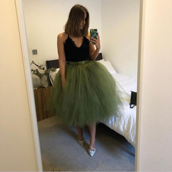 skirts army green skirt saia midi jupe femme puffy woman multi layers custom made, Black
skirts army green skirt saia midi jupe femme puffy woman multi layers custom made, Black