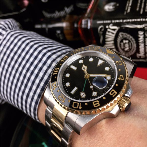 luxury gmt ceramic bezel mens mechanical all steel automatic movement designer watch master men fashion watches wristwatches reloj, Slivery;brown
luxury gmt ceramic bezel mens mechanical all steel automatic movement designer watch master men fashion watches wristwatches reloj, Slivery;brown