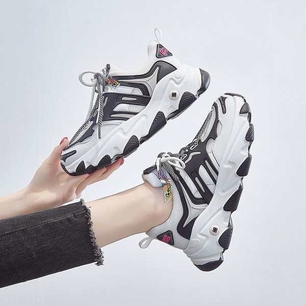 designer net red daddy spring model 2020 leather breathable mesh surface hundred swarm super fire sports casual women's shoes ins tide, Black
designer net red daddy spring model 2020 leather breathable mesh surface hundred swarm super fire sports casual women's shoes ins tide, Black