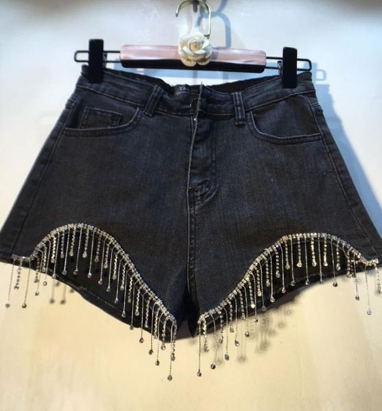 blue denim shorts for women 2020 spring summer clothing european streetwear diamond tassels wide-leg denim jean shorts pants
blue denim shorts for women 2020 spring summer clothing european streetwear diamond tassels wide-leg denim jean shorts pants