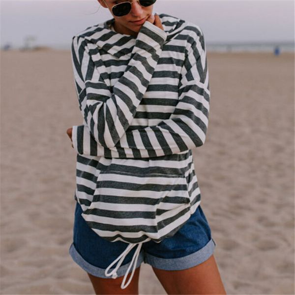 fashion women's slim striped hooded hoodies 2018 autumn winter long sleeve jumper sweatshirt coat jacket pullover sweatshirt, Black
fashion women's slim striped hooded hoodies 2018 autumn winter long sleeve jumper sweatshirt coat jacket pullover sweatshirt, Black