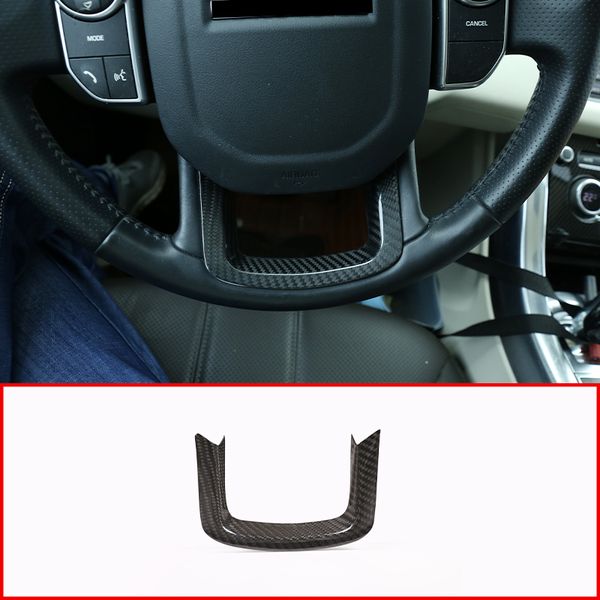 real carbon fiber car steering wheel decoration trim interior accessories for discovery sport l550 2020 
real carbon fiber car steering wheel decoration trim interior accessories for discovery sport l550 2020