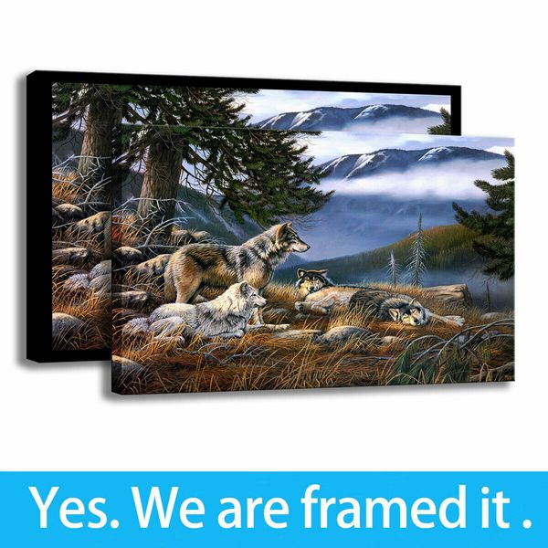 wild animals painting art the wolf's hd print on canvas bedroom wall decor framed art - ready to hang - framed
wild animals painting art the wolf's hd print on canvas bedroom wall decor framed art - ready to hang - framed