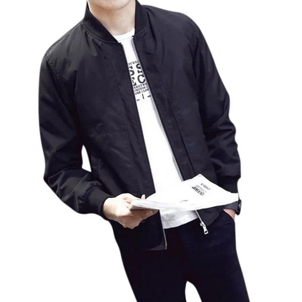missky 2018 spring autumn men casual solid color zipper jacket windproof baseball jacket sports coat, Black;brown
missky 2018 spring autumn men casual solid color zipper jacket windproof baseball jacket sports coat, Black;brown