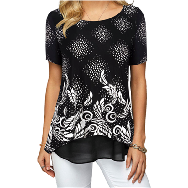 5xl 2020 new summer t shirt women boho floral printed tee casual short sleeve loose plus size tshirts fashion lady clothing, White
5xl 2020 new summer t shirt women boho floral printed tee casual short sleeve loose plus size tshirts fashion lady clothing, White