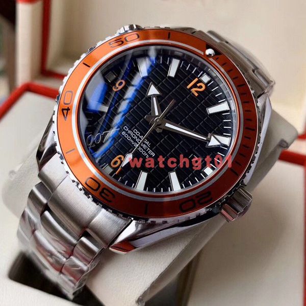 2020 custom men watches 7 colock 007 logo co-axial master chronometer automatic mechanical movement diver 600m james bond steel wristwatches, Slivery;brown
2020 custom men watches 7 colock 007 logo co-axial master chronometer automatic mechanical movement diver 600m james bond steel wristwatches, Slivery;brown