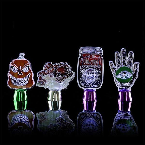 Brelong 1 Pc Halloween Decoration Night Lights Pumpkin Skull Deskdecoration Led Terror Props Mall Bar Decoration