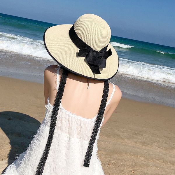 female sun shade hat summer lace band sun protection beach straw cap women folding sunscreen floppy hats holiday caps h239, Blue;gray
female sun shade hat summer lace band sun protection beach straw cap women folding sunscreen floppy hats holiday caps h239, Blue;gray
