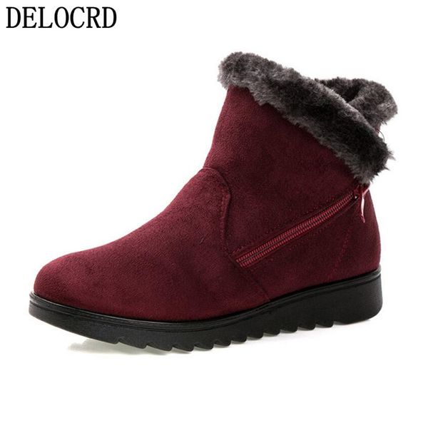 2018women winter shoes women's ankle boots the new 3 color casual fashion flat warm woman snow boots brand women's cotton shoes, Black
2018women winter shoes women's ankle boots the new 3 color casual fashion flat warm woman snow boots brand women's cotton shoes, Black