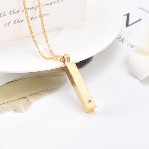x038 customized gold bar necklace keepsake jewelry - never fade stainless steel cremation pendant for human/ animal ashes holder, Silver
x038 customized gold bar necklace keepsake jewelry - never fade stainless steel cremation pendant for human/ animal ashes holder, Silver