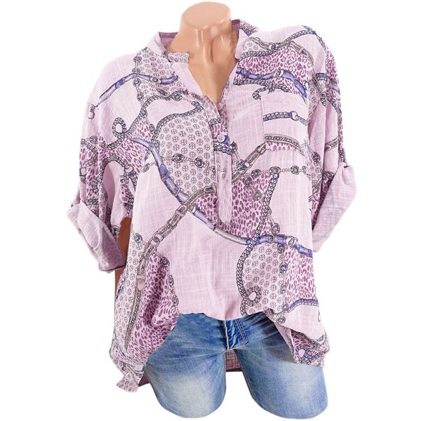 women shirts autumn casual v-neck purple 5xl blouse women camisa feminina long sleeve ladies print blouse femme shirt, White
women shirts autumn casual v-neck purple 5xl blouse women camisa feminina long sleeve ladies print blouse femme shirt, White