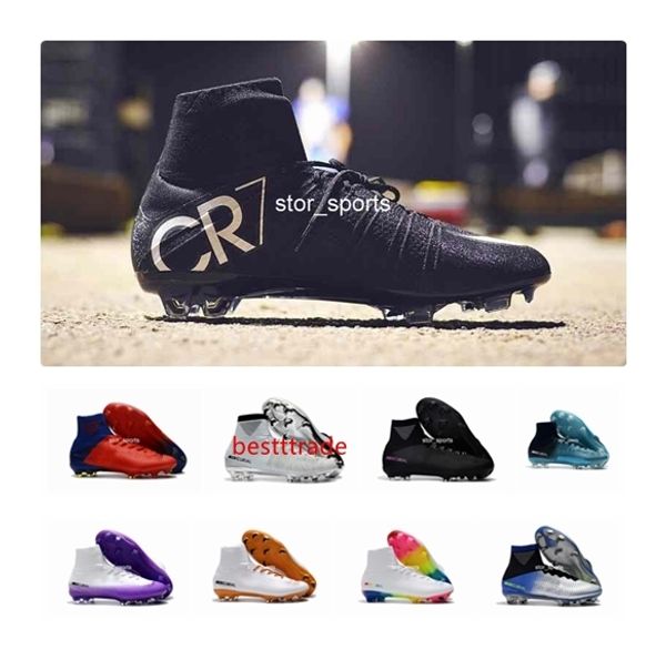 white red rainbow 100% original soccer shoes cr7 mercurial superfly v fg soccer cleats high ankle football boots ronaldo sports sneakers
white red rainbow 100% original soccer shoes cr7 mercurial superfly v fg soccer cleats high ankle football boots ronaldo sports sneakers