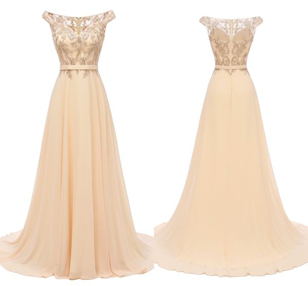 champagne bridesmaid dresses 2021 cap sleeve a line chiffon long formal wedding guest dress/maid of honor dresses for wedding, White;pink
champagne bridesmaid dresses 2021 cap sleeve a line chiffon long formal wedding guest dress/maid of honor dresses for wedding, White;pink