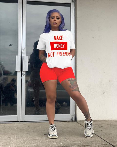 new letter floral womens tracksuits make money not friend o-neck short sleeve womens desinger tracksuits casual contrast color female 2pcs, Gray
new letter floral womens tracksuits make money not friend o-neck short sleeve womens desinger tracksuits casual contrast color female 2pcs, Gray