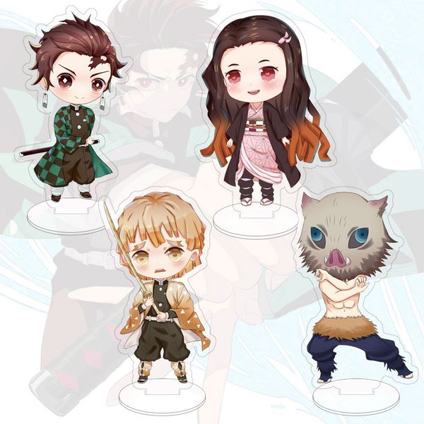 1pc anime demon slayer: kimetsu no yaiba tanjirou nezuko standing plate model, Silver
1pc anime demon slayer: kimetsu no yaiba tanjirou nezuko standing plate model, Silver