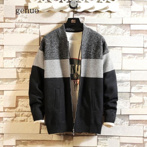 2020 autumn and winter plus velvet thick large size s-xxxl stitching contrast color sweater loose jacket stand collar cardigan, White;black
2020 autumn and winter plus velvet thick large size s-xxxl stitching contrast color sweater loose jacket stand collar cardigan, White;black