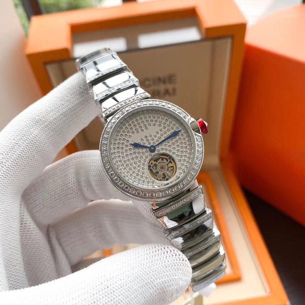 women watches automatic movement 33mm*12mm stainless steel band simple and elegant watches1, Slivery;brown
women watches automatic movement 33mm*12mm stainless steel band simple and elegant watches1, Slivery;brown