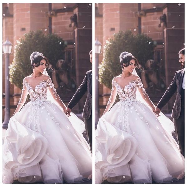 vestidos de mariée 2021 modest sheer длинными рукавами кружева аппликациями свадебные платья тюль часовня поезд свадебные платья плюс размер, White
vestidos de mariée 2021 modest sheer длинными рукавами кружева аппликациями свадебные платья тюль часовня поезд свадебные платья плюс размер, White