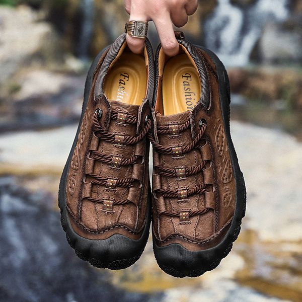 outdoor men hiking shoes travelling shoes genuine leather breathable sneaker trekking hunting boot zapatos de hombre, Black
outdoor men hiking shoes travelling shoes genuine leather breathable sneaker trekking hunting boot zapatos de hombre, Black