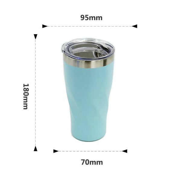 outdoor 20oz twisted spiral stainless steel tumbler with lid double wall vacuum insulated travel mug beer coffee wine cup easy to grip
outdoor 20oz twisted spiral stainless steel tumbler with lid double wall vacuum insulated travel mug beer coffee wine cup easy to grip