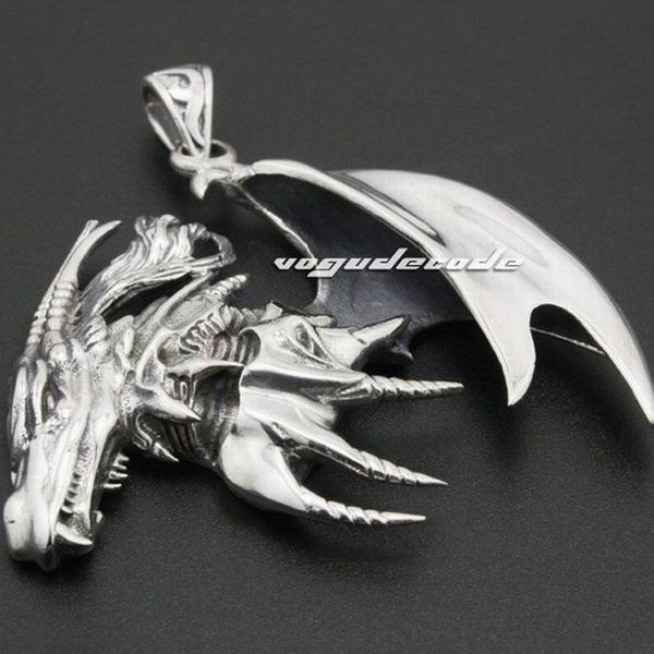 huge flying dragon 925 sterling silver mens biker rocker punk pendant 8b007 pendant only.
huge flying dragon 925 sterling silver mens biker rocker punk pendant 8b007 pendant only.