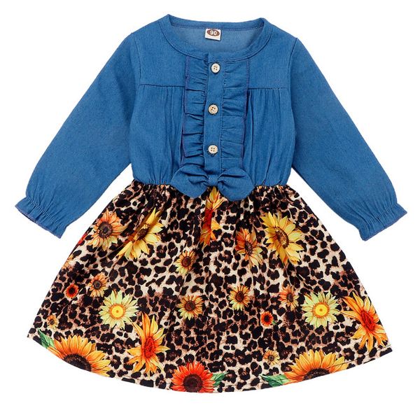 baby girl christmas denim dress sunflower printing leopard print long sleeve single-breasted patchwork santa claus print dress spring autum, Red;yellow
baby girl christmas denim dress sunflower printing leopard print long sleeve single-breasted patchwork santa claus print dress spring autum, Red;yellow