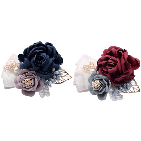 wrist flower brooch bridesmaid wrist flower sisters group hand annual meeting dance bracelet party hand decor 2 pc, Blue;slivery
wrist flower brooch bridesmaid wrist flower sisters group hand annual meeting dance bracelet party hand decor 2 pc, Blue;slivery