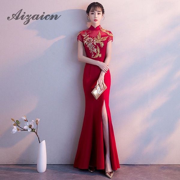 2018 embroidery cheongsam long traditional chinese vintage dress red mermaid wedding gown split qipao dresses modern
2018 embroidery cheongsam long traditional chinese vintage dress red mermaid wedding gown split qipao dresses modern