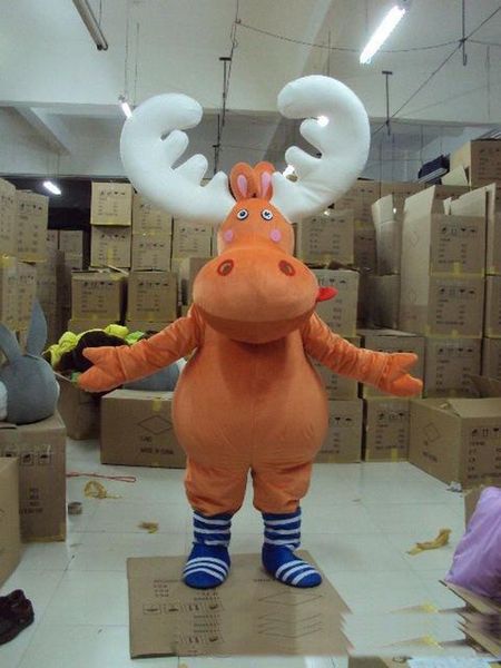 2019 factory reindeer mascot moose deer custom fancy costume anime mascotte fancy dress carnival costume, Red;yellow
2019 factory reindeer mascot moose deer custom fancy costume anime mascotte fancy dress carnival costume, Red;yellow