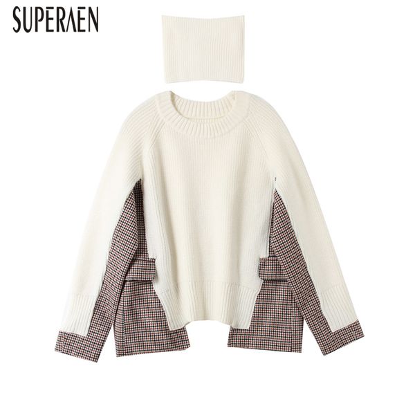 superaen fashion wild casual pullovers sweater female 2019 autumn and winter new ladies sweaters turtleneck women, White;black
superaen fashion wild casual pullovers sweater female 2019 autumn and winter new ladies sweaters turtleneck women, White;black