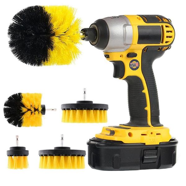 4pcs electric drill head set scrubber rotating brush cleaning kit for car tire bathroom bathtub (random color
4pcs electric drill head set scrubber rotating brush cleaning kit for car tire bathroom bathtub (random color