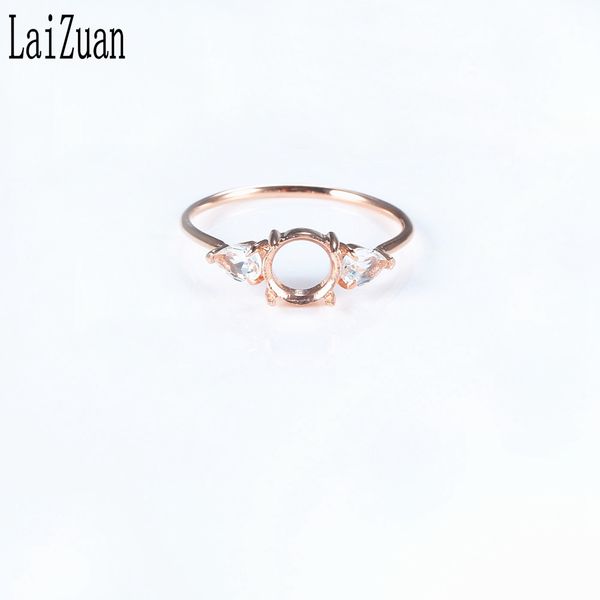 laizuan 6mm round solid 18k rose gold lab grown moissanite diamond semi mount ring setting women engagement wedding fine jewelry, Golden;silver
laizuan 6mm round solid 18k rose gold lab grown moissanite diamond semi mount ring setting women engagement wedding fine jewelry, Golden;silver