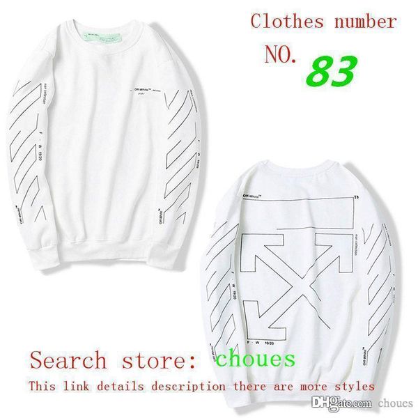 t off autumn and winter tide brand american popular white hoodie new high-quality sweatshirt men and women sweater long sleeve hoodie street, Black
t off autumn and winter tide brand american popular white hoodie new high-quality sweatshirt men and women sweater long sleeve hoodie street, Black