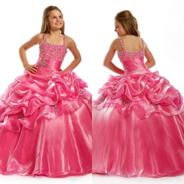 girl' pageant dresses sweet kids organza spaghetti evening party crystal beading floor length ball gown 2022 pink flower girl dresses, White;red
girl' pageant dresses sweet kids organza spaghetti evening party crystal beading floor length ball gown 2022 pink flower girl dresses, White;red