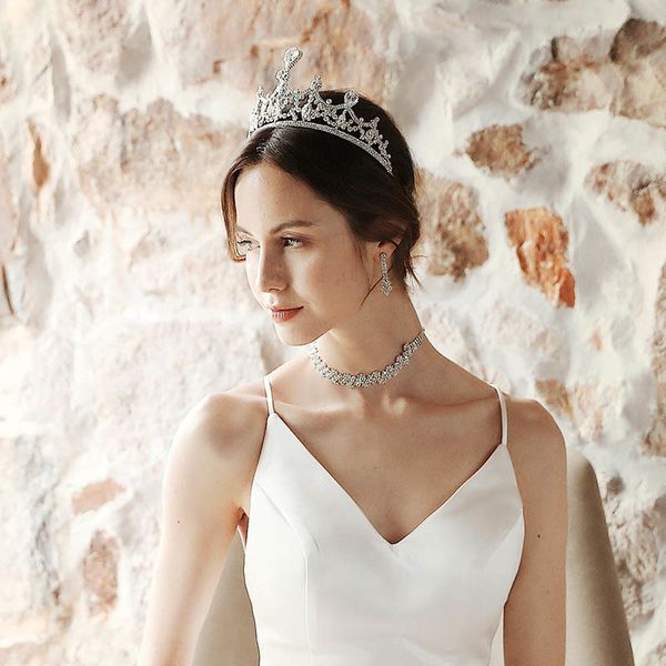forseven handmade silver shiny rhinestone tiara bridal crown luxury women wedding headband hair jewelry accessories jl, Golden;white
forseven handmade silver shiny rhinestone tiara bridal crown luxury women wedding headband hair jewelry accessories jl, Golden;white