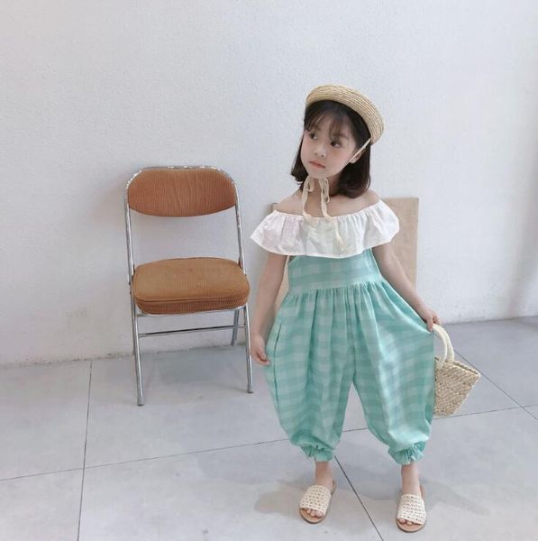 2020 новых оптовая girls оборок комбинезонов летних девушки способа брюки 1-6t hv360, Blue 
2020 новых оптовая girls оборок комбинезонов летних девушки способа брюки 1-6t hv360, Blue