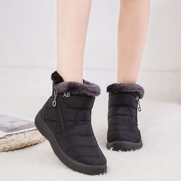 women winter shoes 2019 women shoes snow boots botas mujer waterproof warm fur keep warm zipper casual boots female, Black
women winter shoes 2019 women shoes snow boots botas mujer waterproof warm fur keep warm zipper casual boots female, Black