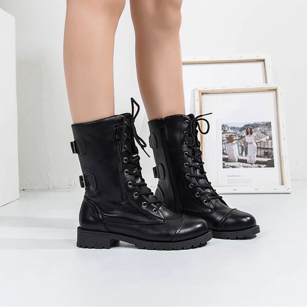women boots women's ladies shoes roman riding cowboy half boots zipper mid-calf zapatos de mujer, Black
women boots women's ladies shoes roman riding cowboy half boots zipper mid-calf zapatos de mujer, Black