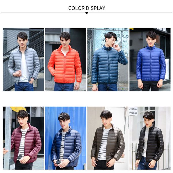 men down jacket ultralight white duck down coat warm jacket line portable package men pack masculino chaqueta hombre, Black
men down jacket ultralight white duck down coat warm jacket line portable package men pack masculino chaqueta hombre, Black