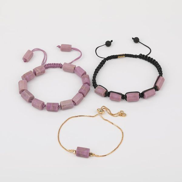 10pcs/lot natural purple jades stone nugget beads cord knotted adjustable bracelet women gold chains tennis bracelet wholesales, Golden;silver
10pcs/lot natural purple jades stone nugget beads cord knotted adjustable bracelet women gold chains tennis bracelet wholesales, Golden;silver